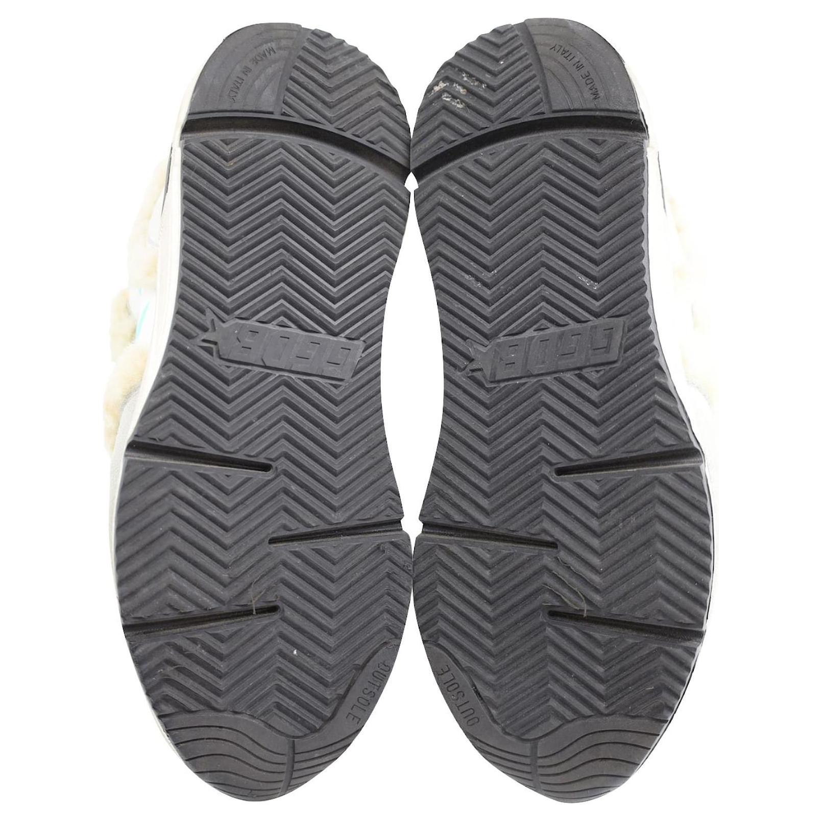 Purchase (W) Sneakers Kulit Bulu Golden Goose 'Abu-abu' G35WS963.F2