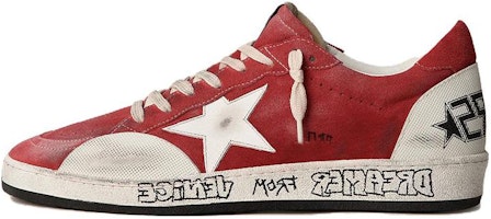 (Women) Golden Goose Low Top 'Fashion Versatile Red Leather' GWF00389.F004012.40375 (Women) Golden Goose Low Top 'Fashion Versatile Red Leather' GWF00389.F004012.40375