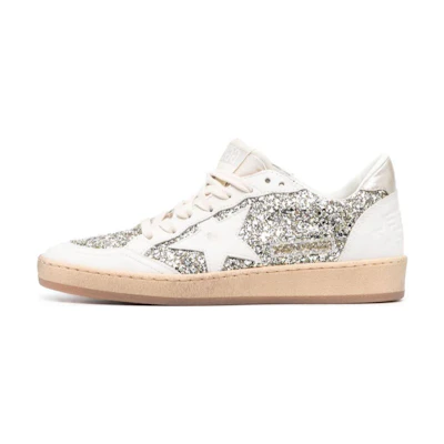 (W) Golden Goose Low Top 'Silver White'
