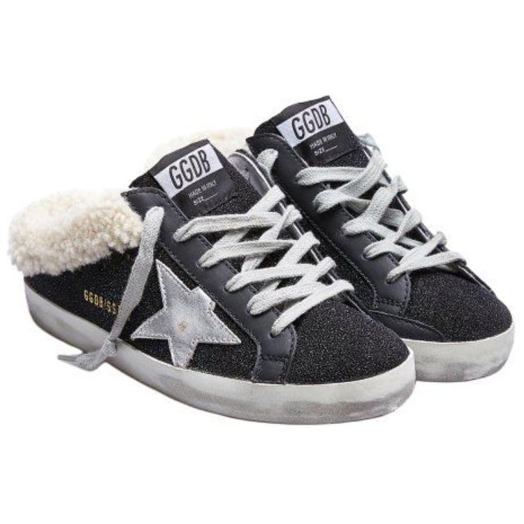 Lookbook (Women) Golden Goose Low Top Lace-Up 'Black Leather' GWF00110.F000167.90165