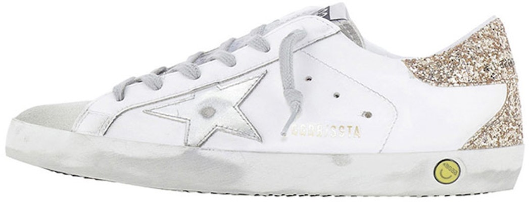 (Women) Golden Goose Low Top Lace-Up 'Gold Sequin Tail White' GTF00102.F000980.10479 Buy (Women) Golden Goose Low Top Lace-Up 'Gold Sequin Tail White' GTF00102.F000980.10479