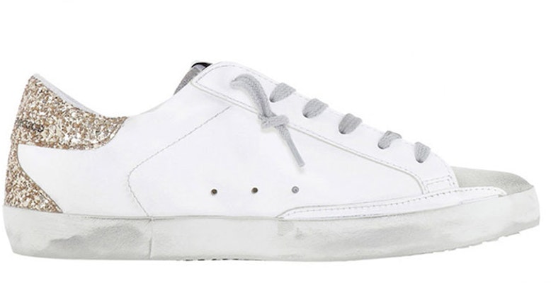 (Women) Golden Goose Low Top Lace-Up 'Gold Sequin Tail White' GTF00102.F000980.10479 Order (Women) Golden Goose Low Top Lace-Up 'Gold Sequin Tail White' GTF00102.F000980.10479