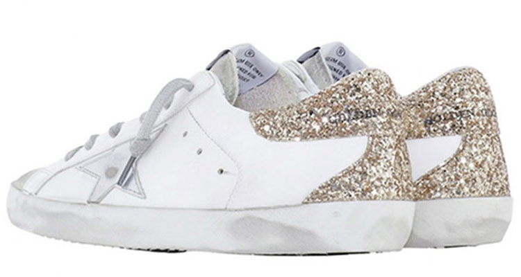 (Women) Golden Goose Low Top Lace-Up 'Gold Sequin Tail White' GTF00102.F000980.10479 Purchase (Women) Golden Goose Low Top Lace-Up 'Gold Sequin Tail White' GTF00102.F000980.10479