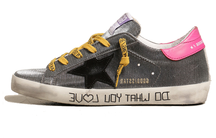 (Women) Golden Goose Low Top Lace-Up 'Grey Black' GWF00101.F001077.60282