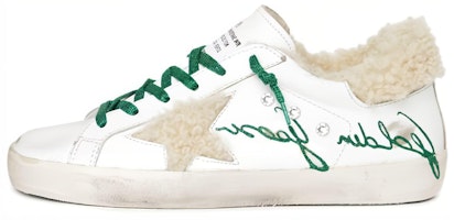 (Women) Golden Goose Low Top Lace-Up Sneaker 'White Green' GWF00207.F001548.10613 (Women) Golden Goose Low Top Lace-Up Sneaker 'White Green' GWF00207.F001548.10613