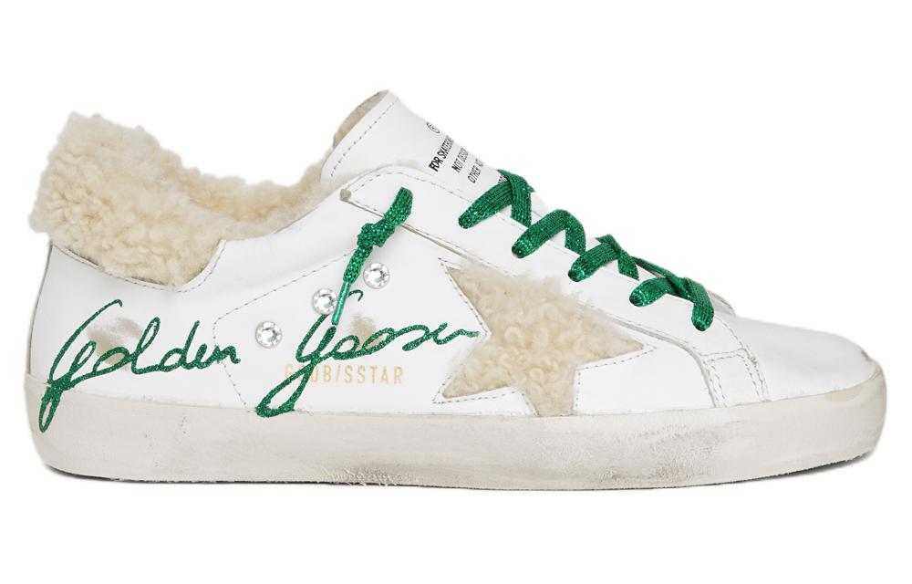 Order (W) Golden Goose 低帮系带运动鞋 '白绿' GWF00207.F001548.10613