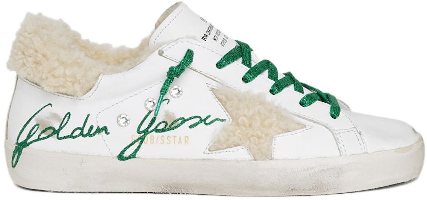 (Women) Golden Goose Low Top Lace-Up Sneaker 'White Green' GWF00207.F001548.10613 Order (Women) Golden Goose Low Top Lace-Up Sneaker 'White Green' GWF00207.F001548.10613