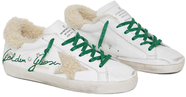 (Women) Golden Goose Low Top Lace-Up Sneaker 'White Green' GWF00207.F001548.10613 Lookbook (Women) Golden Goose Low Top Lace-Up Sneaker 'White Green' GWF00207.F001548.10613