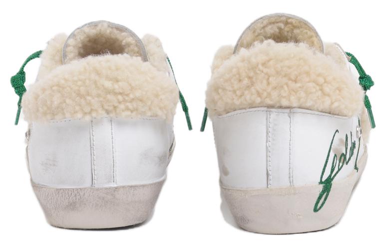 Shop (W) Golden Goose 低帮系带运动鞋 '白绿' GWF00207.F001548.10613