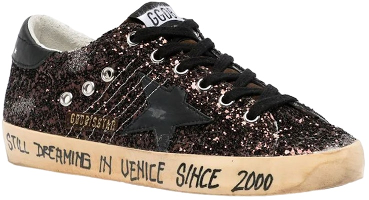 (W) Golden Goose Low Top Lace-Up 'Distressed Black Fashion' Hitam Terusik GWF00101.F004138.55523 Order (W) Golden Goose Low Top Lace-Up 'Distressed Black Fashion' Hitam Terusik GWF00101.F004138.55523