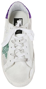 (W) 골든구스 로우탑 스니커즈 '화이트 그린 퍼플' G31WS590.B86 Lookbook (W) 골든구스 로우탑 스니커즈 '화이트 그린 퍼플' G31WS590.B86