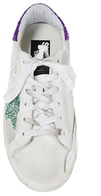 (Women) Golden Goose Low Top Sneakers 'White Green Purple' G31WS590.B86 Lookbook (Women) Golden Goose Low Top Sneakers 'White Green Purple' G31WS590.B86