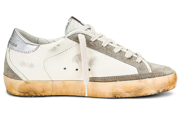 (W) Golden Goose Low Top Sneakers 'White Leather' 圖 2