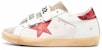 (W) Golden Goose Low Top Velcro 'Putih Usang Merah' GWF00143.F003349.10953