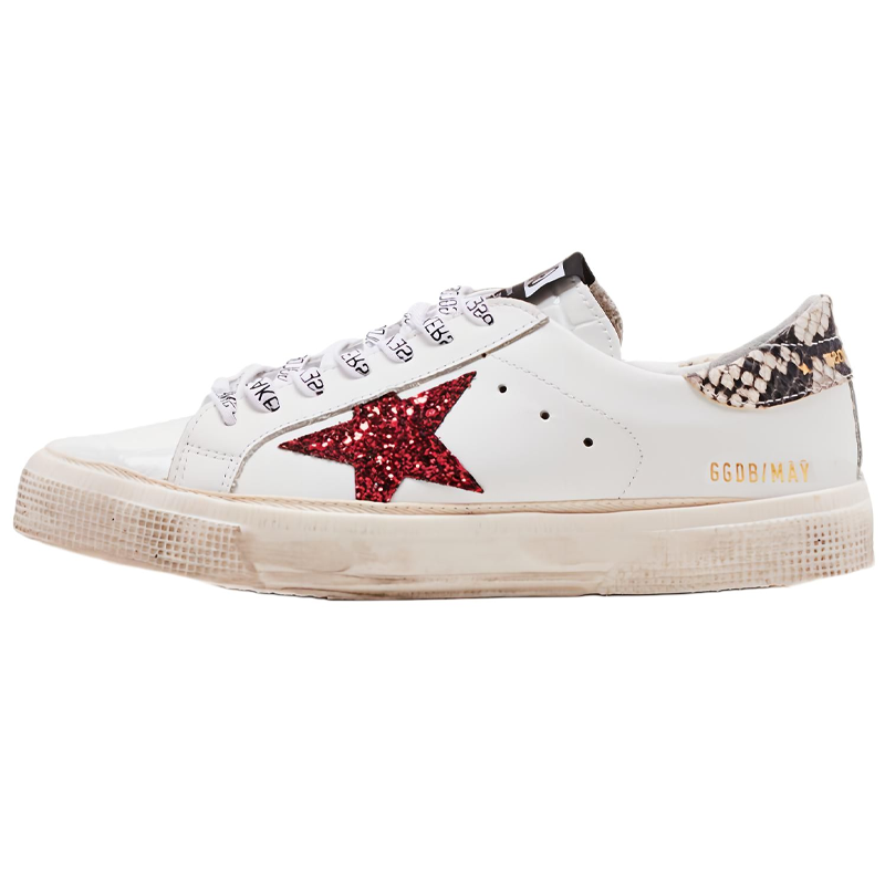 (Women) Golden Goose May 'Red Star' G36WS127.M7