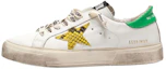 Buy (W) Golden Goose May ''Weiß Grün Schlangenhaut Stern'' G35WS127.L6