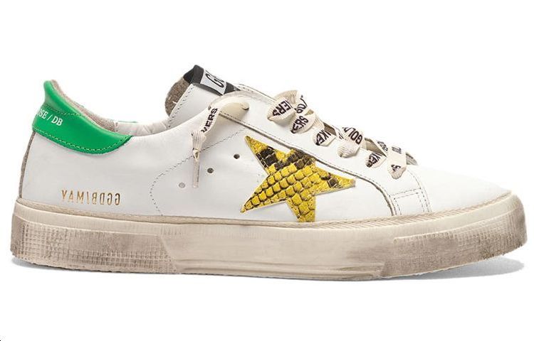 (W) Golden Goose May 'White Green Tail Snakeskin Star' 圖 2