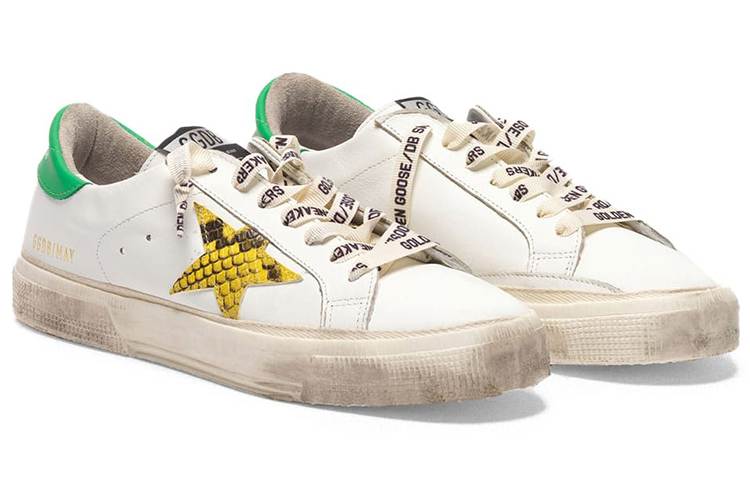 (W) Golden Goose May 'White Green Tail Snakeskin Star' 圖 3