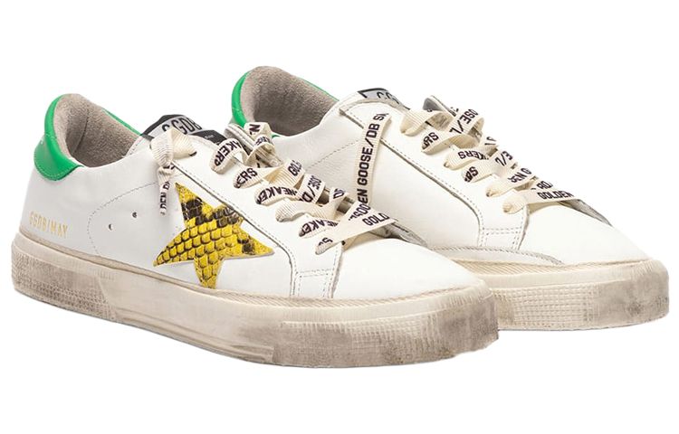 Lookbook (W) Golden Goose May ''Weiß Grün Schlangenhaut Stern'' G35WS127.L6