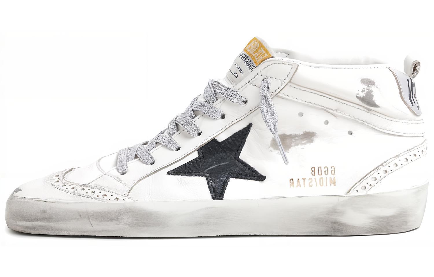 (Women) Golden Goose Mid Star Black Silver 'White' GWF00122.F001249.10238