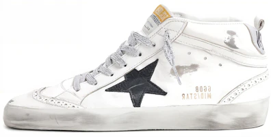 (Women) Golden Goose Mid Star Black Silver 'White' GWF00122.F001249.10238 (Women) Golden Goose Mid Star Black Silver 'White' GWF00122.F001249.10238