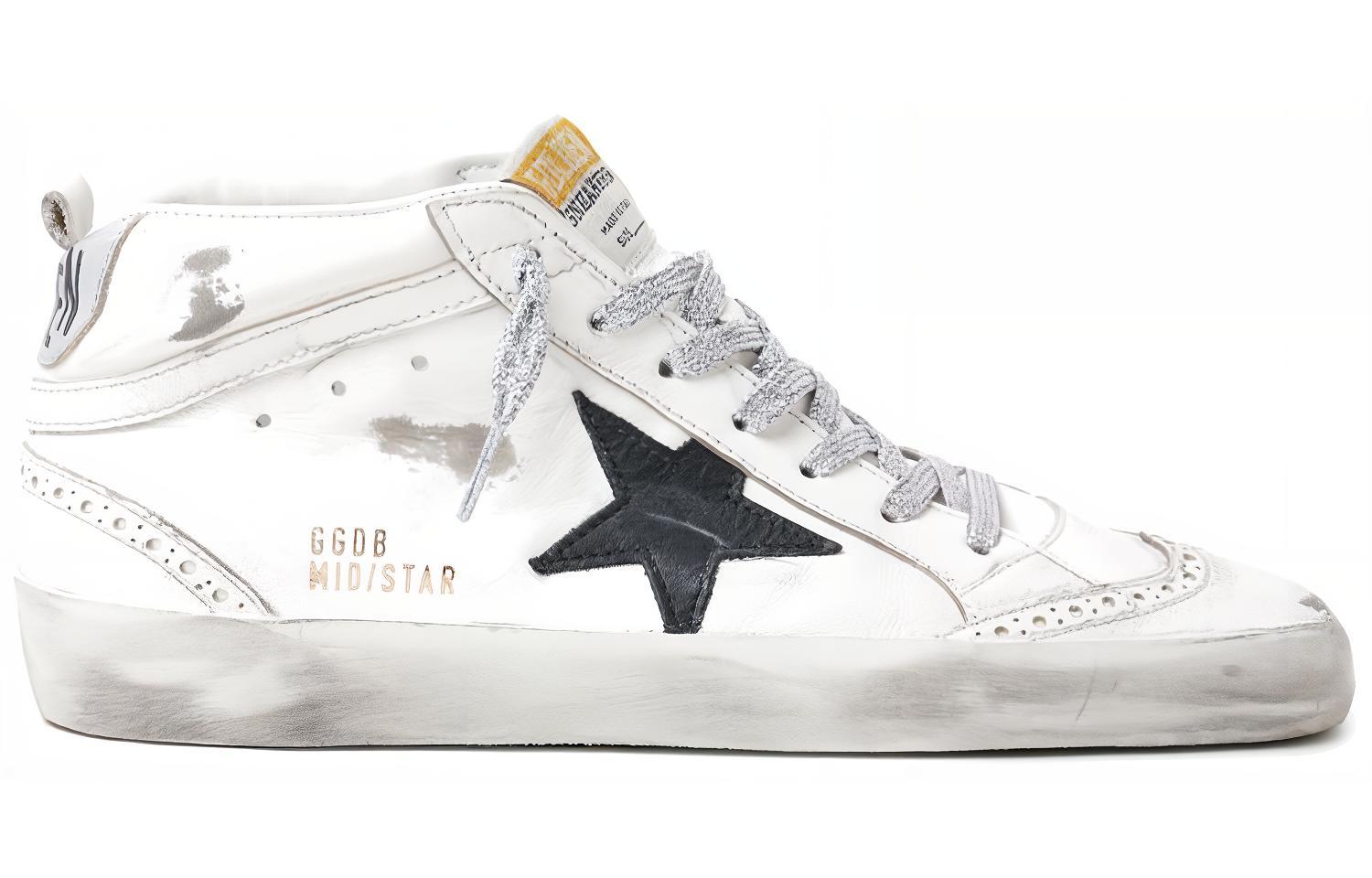 (W) Golden Goose Mid Star Black Silver 'White' 圖 2