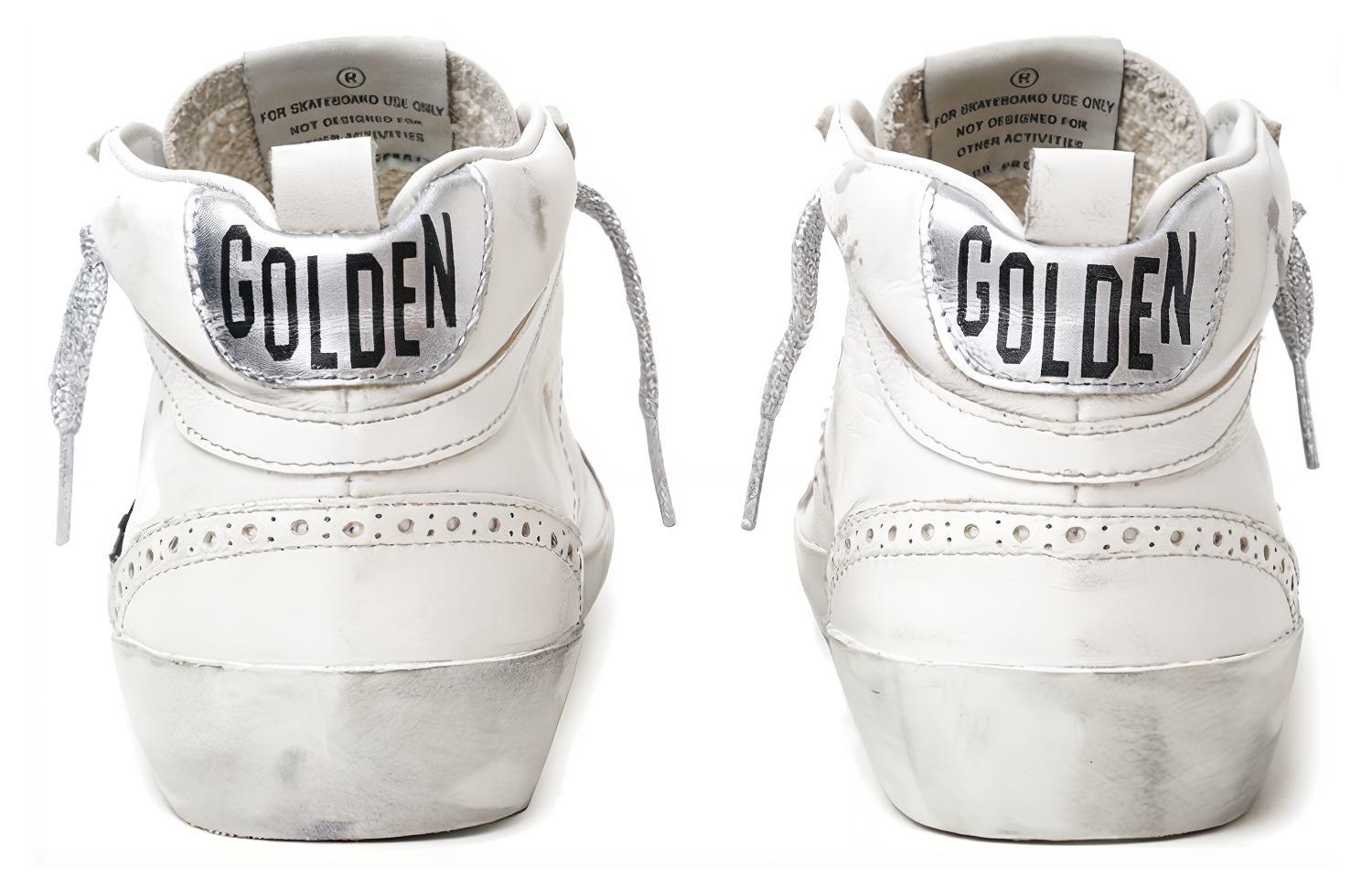 (W) Golden Goose Mid Star Black Silver 'White' 圖 4
