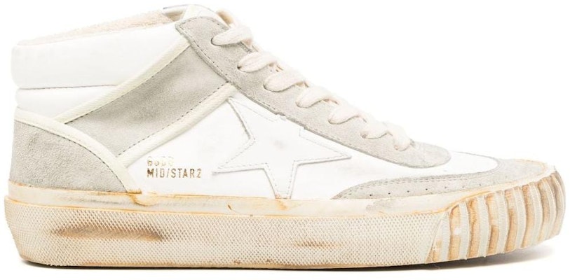 (Women) Golden Goose Mid-Top Lace-Up 'White' GWF00408.F0034409.10276 Order (Women) Golden Goose Mid-Top Lace-Up 'White' GWF00408.F0034409.10276