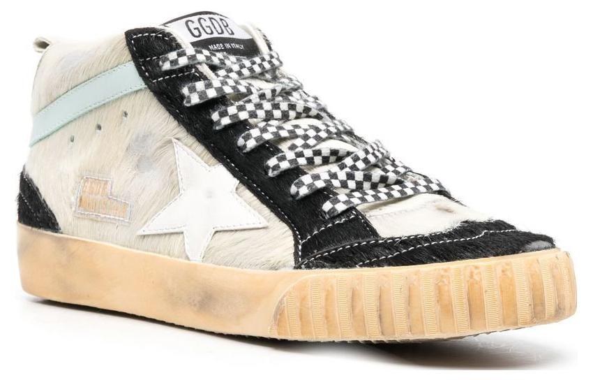 Lookbook (W) Golden Goose Mid Star ''Beige Zwart Versleten'' GWF00122.F003295.11211