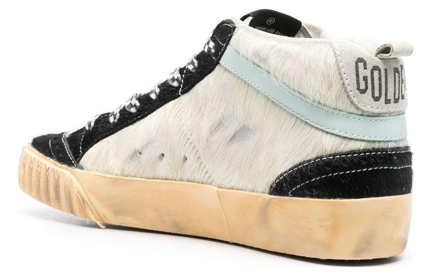 Shop (W) Golden Goose Mid Star ''Beige Zwart Versleten'' GWF00122.F003295.11211