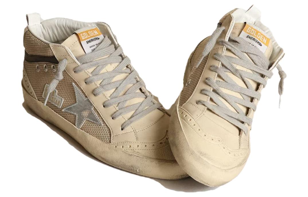 Order (W) Golden Goose Mid Star 'Beige Fashion' Wanita Beige Sneakers GWF00122.F003398.15383