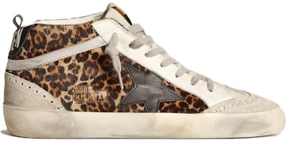 Golden Goose Mid Star 豹紋 中筒 滑板鞋 女款 米色 Order Golden Goose Mid Star 豹紋 中筒 滑板鞋 女款 米色