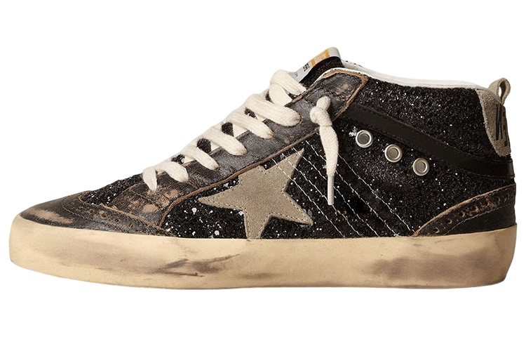 (Women) Golden Goose Mid Star 'Black Leather' GWF00122.F003978.90365