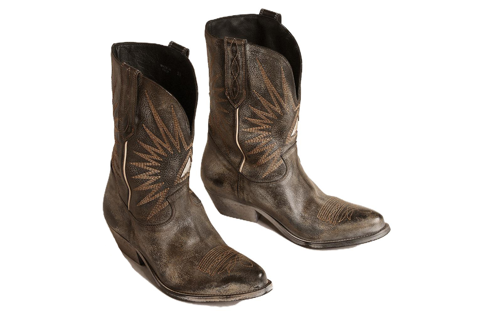 Order (W) Golden Goose Mid Star 'Cuero Negro' GWF00136.F004885.90402