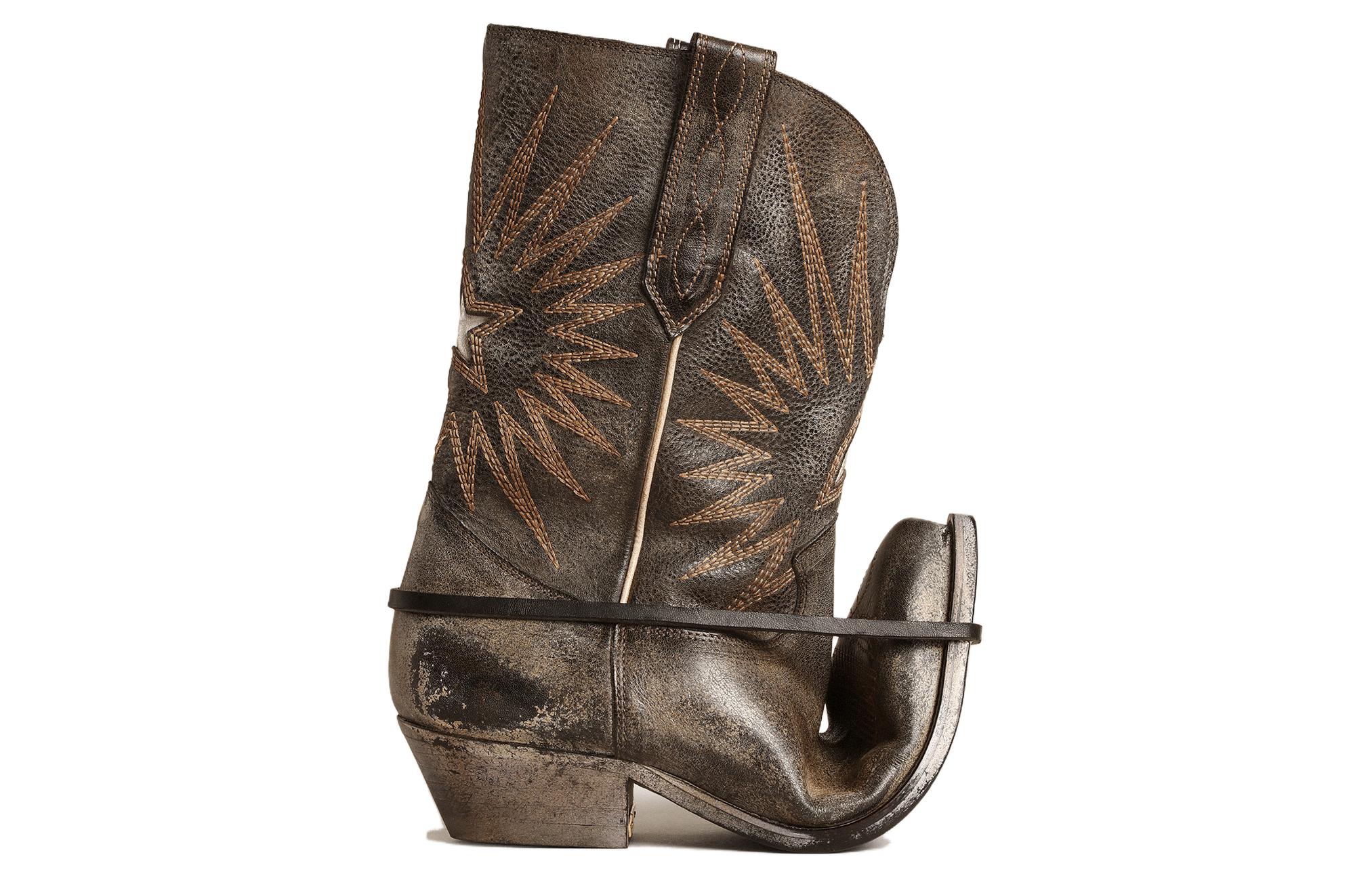 Lookbook (W) Golden Goose Mid Star 'Cuero Negro' GWF00136.F004885.90402