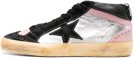 (Women) Golden Goose Mid Star 'Black Silver Pink' GWF00123-F004179-82174 (Women) Golden Goose Mid Star 'Black Silver Pink' GWF00123-F004179-82174