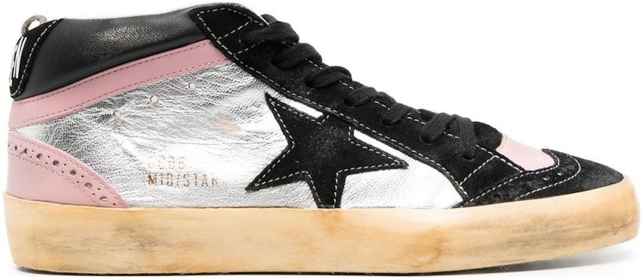 (Women) Golden Goose Mid Star 'Black Silver Pink' GWF00123-F004179-82174 Order (Women) Golden Goose Mid Star 'Black Silver Pink' GWF00123-F004179-82174