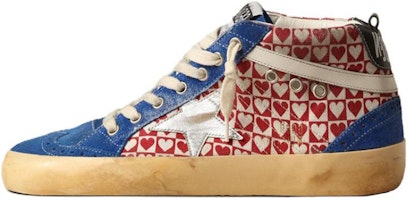 (Women) Golden Goose Mid Star 'Blue Red White' GWF00122.F004022.82122 (Women) Golden Goose Mid Star 'Blue Red White' GWF00122.F004022.82122