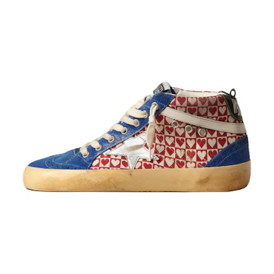 (W) Golden Goose Mid Star 'Blue Red White'