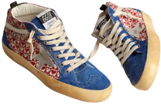 (W) Golden Goose Mid Star 'Biru Merah Putih' GWF00122.F004022.82122 Lookbook (W) Golden Goose Mid Star 'Biru Merah Putih' GWF00122.F004022.82122