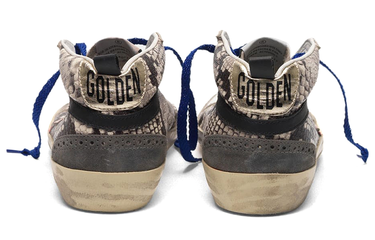 Lookbook (W) Golden Goose Mid Star ''Bruine Slangenprint'' G35WS634.T5