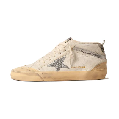 (W) Golden Goose Mid Star 'Distressed Beige Brown'
