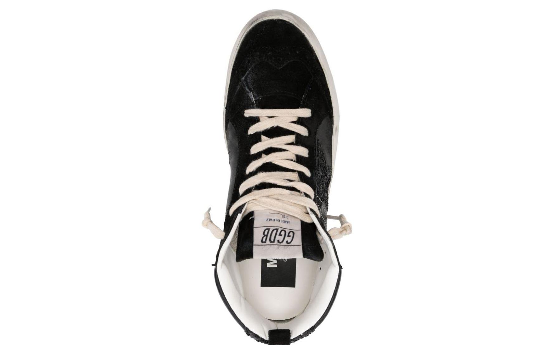 Purchase (W) Golden Goose Mid Star ''Versleten Zwart'' GWF00122.F004157.90100