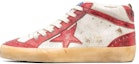 Buy (W) Golden Goose Mid Star 'Krem Merah Terjejas' GWF00122.F004250.15308