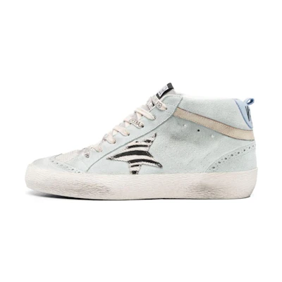 (W) Golden Goose Mid Star 'Distressed White'