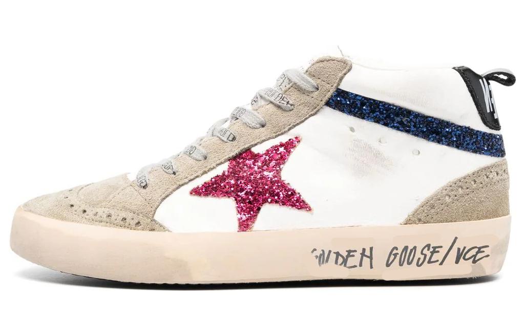(Women) Golden Goose Mid Star 'Distressed White' GWF00122.F004727.82348