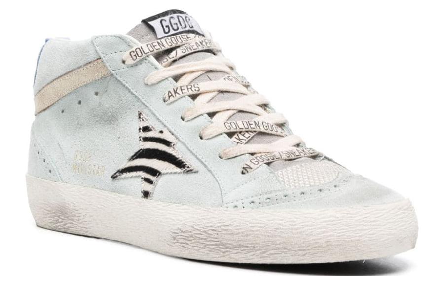 Order (W) Golden Goose Mid Star ''Versleten Wit'' GWF00122.F004733.82352