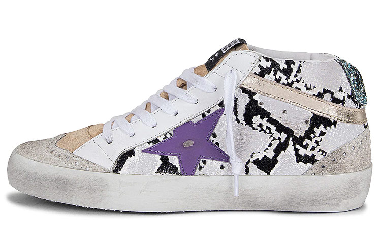 (Women) Golden Goose Mid Star 'Distressed White Grey' GWF00122.F000271.80273
