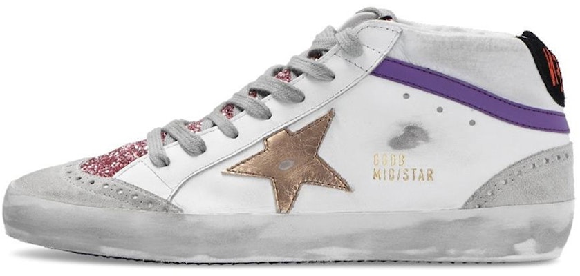 (Women) Golden Goose Mid Star 'Grey White' GWF00123.F000264.80270 Buy (Women) Golden Goose Mid Star 'Grey White' GWF00123.F000264.80270