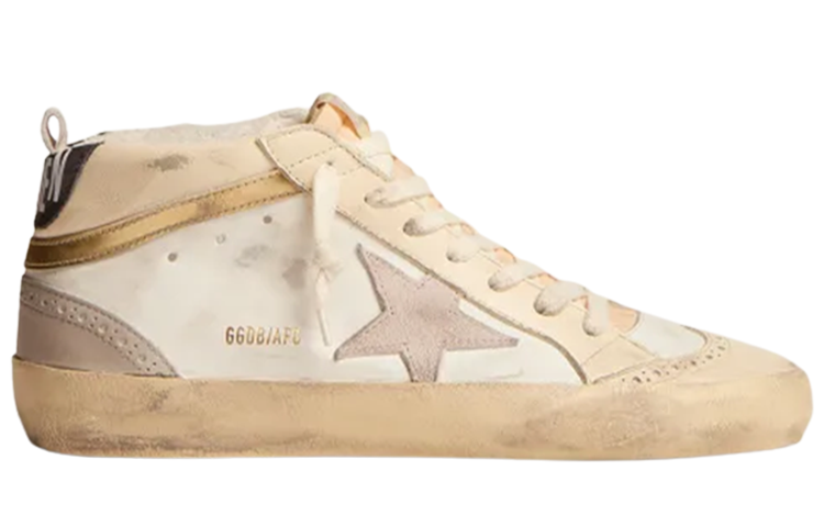 Order (W) Golden Goose Mid Star 'Marfil Envejecido' GWF00123.F003018.11116